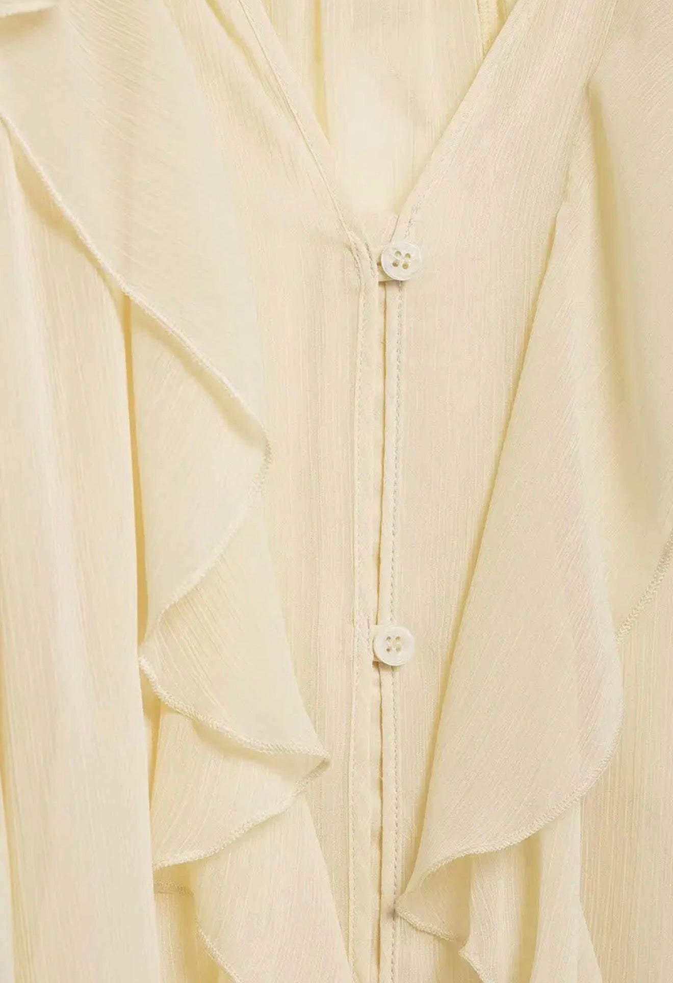 Ruffle detail blouse
